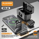 Plokama WM-80 Wireless Dual Microphone with Handheld Stick & Charging Case - Image 2